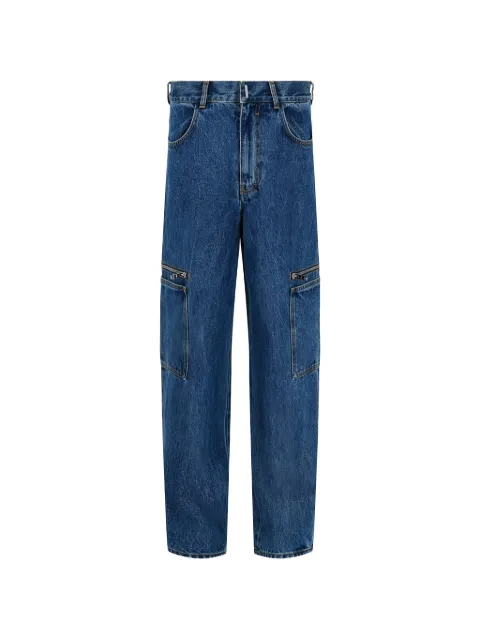 Givenchy zip-detail cargo pants Blue BM517E5Y4V