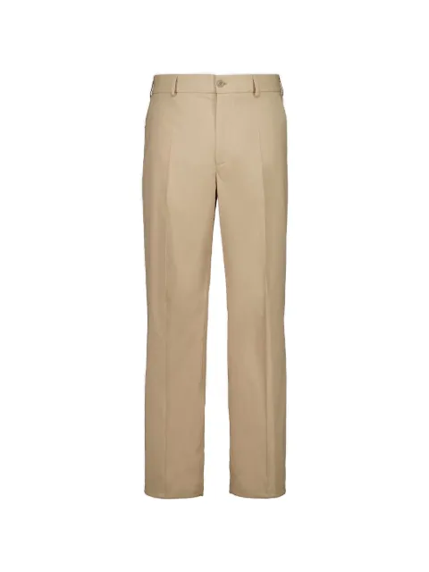 Moncler logo-patch trousers Neutrals L10912A00025599DW