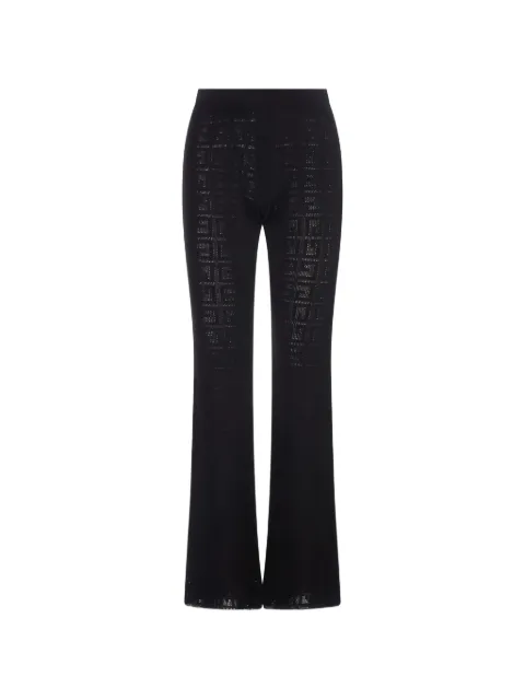 Givenchy elasticated-waistband logo-pattern trousers Black BW51124ZA4