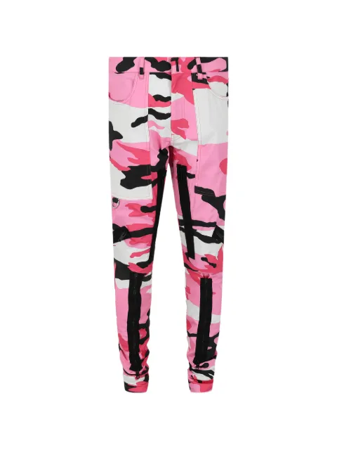 Givenchy camouflage zip trousers Pink BM519X5Y70
