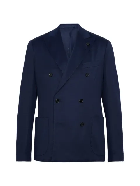 Lardini double-breasted jacket Blue PA691E93850