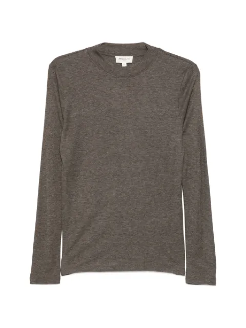 MAISON123 Flynn long-sleeve high-neck T-shirt Brown 6555225