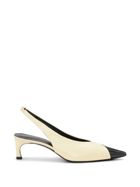 ROTATE BIRGER CHRISTENSEN pointed-toe slingback leather pumps Neutrals 1161091366
