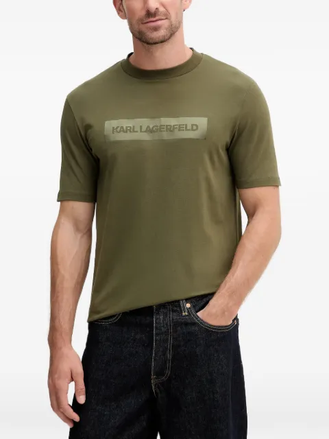 Karl Lagerfeld logo-patch t-shirt Green 755035554221