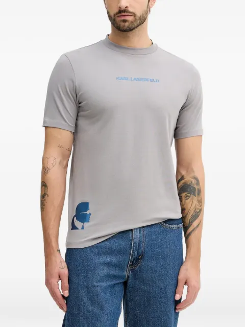 Karl Lagerfeld KL logo-print t-shirt Grey 755403554235