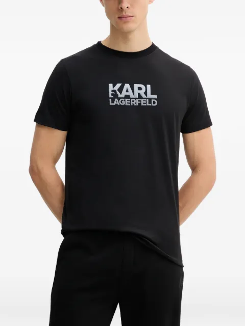 Karl Lagerfeld logo-print T-shirt Black 755064552241