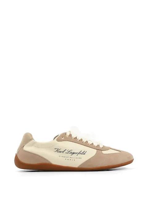 Karl Lagerfeld Altia lace-up leather sneakers Neutrals KL66125
