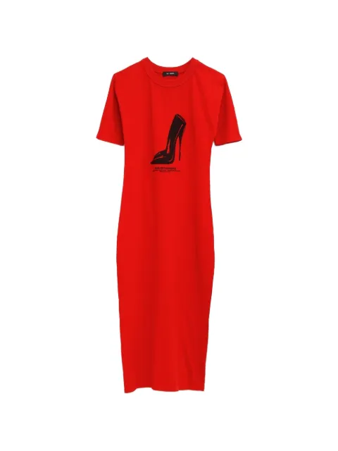 Willy Chavarria print t-shirt dress Red WCJSY0212