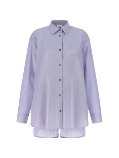 THE ANDAMANE button shorts and shirt set Purple T196419ATNC193510