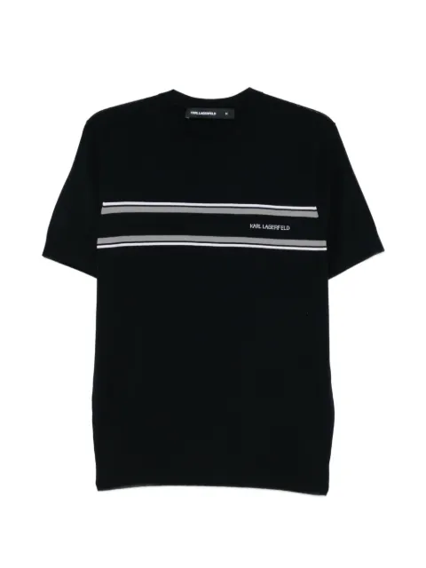 Karl Lagerfeld striped T-shirt Blue 655010561302