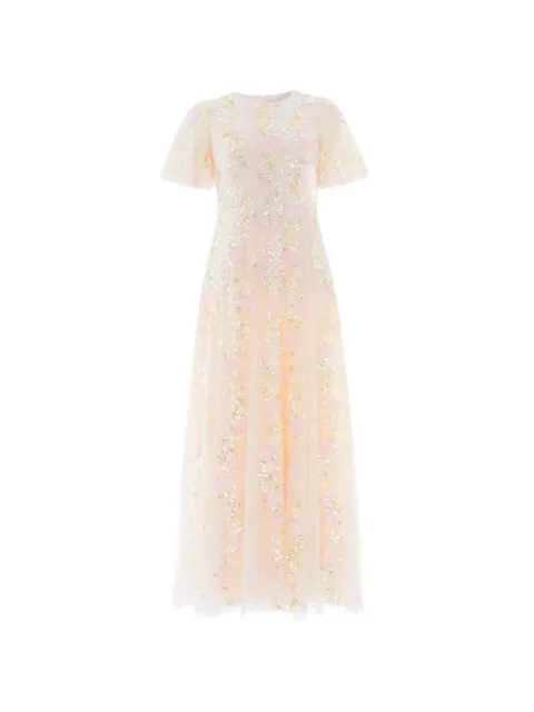Needle & Thread Confetti round-neck maxi dress Neutrals DGSS63RSS26CMM