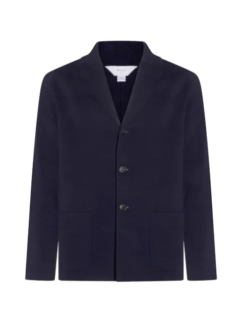 Malo flap-pocket blazer Blue UXN038F3C19E11