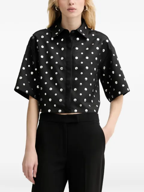 Silvian Heach studded shirt Black GPP26471CA