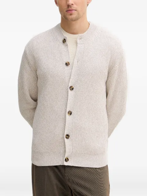 Sisley button-down round-neck cardigan Neutrals 10Y2S500M