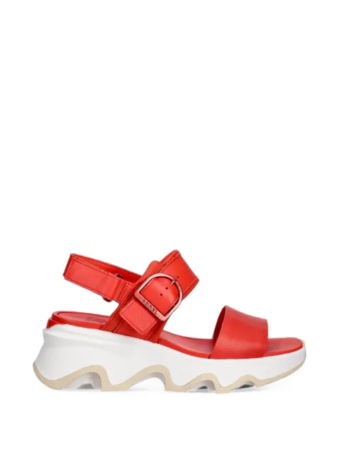 SOREL Impact wedge buckle-strap sandals Red 2157671