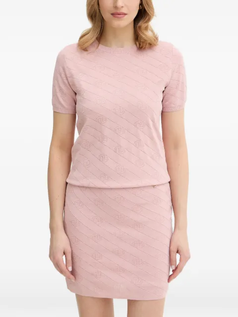 Silvian Heach Jaira patterned short-sleeve top Pink GPP26397MA