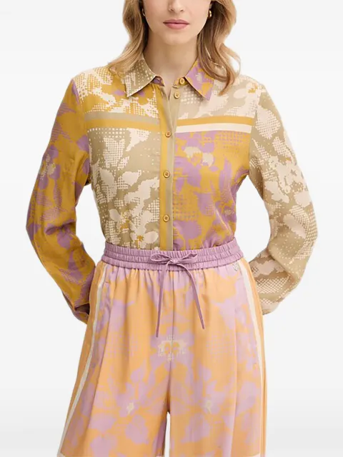 Silvian Heach print shirt Yellow GPP26344CA