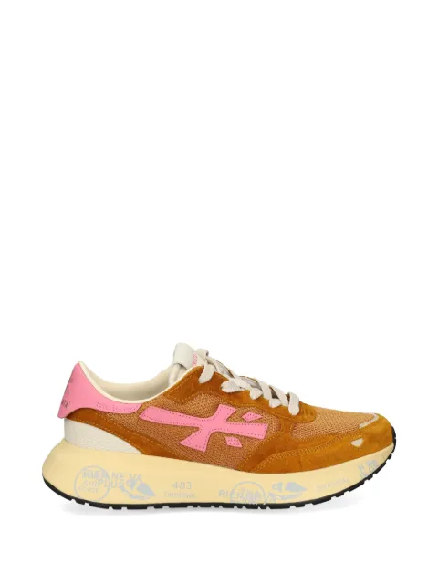 Premiata Lauryn cutout leather sneakers Brown LAURYN8180