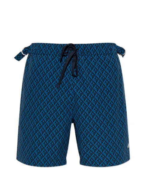 Moose Knuckles patterned swim shorts Blue M16MR778H