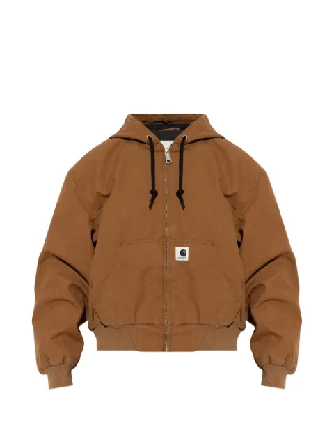 Carhartt WIP hooded zip jacket Brown I034321