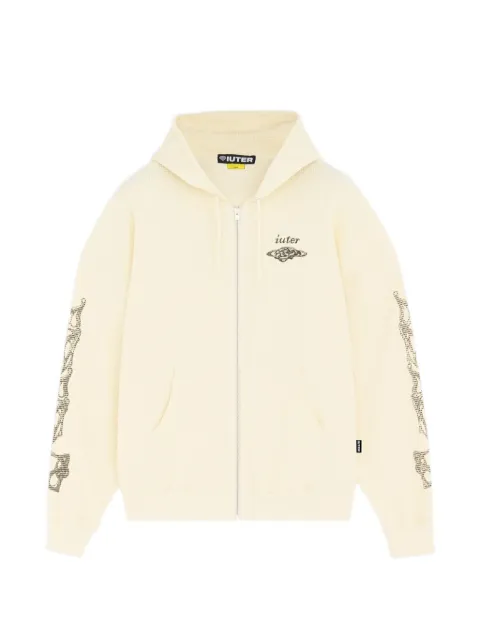 IUTER waffle zip hoodie Neutrals 26SISZ10
