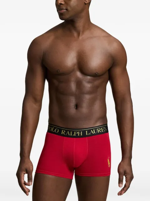 Polo Ralph Lauren logo-waistband Polo Bear trunks (set of two) Red 714843425018