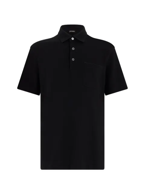 Zegna pocket polo shirt Black H752UH392A3