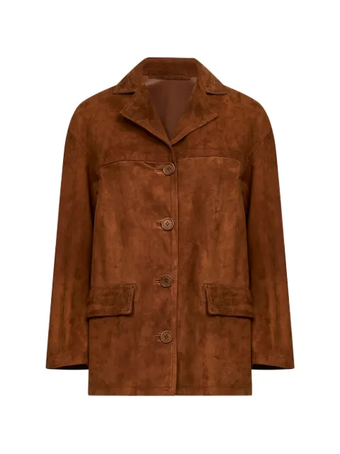 Salvatore Santoro flap-pocket suede jacket Brown 50157DDNO