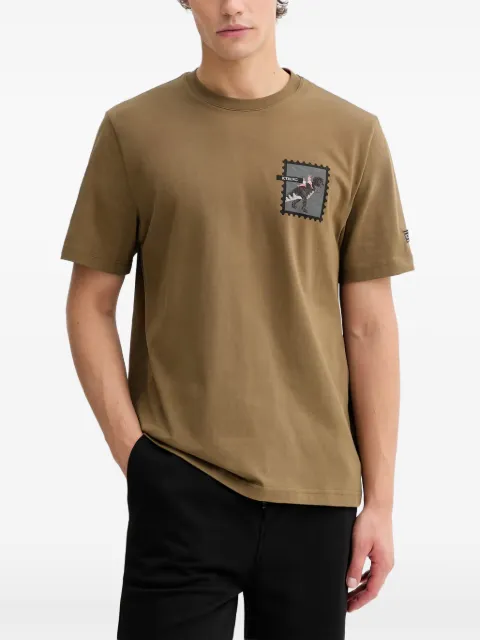 Iceberg stamp-patch T-shirt Green F027627A