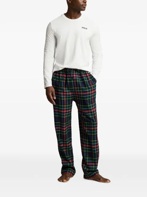 Polo Ralph Lauren plaid flannel pajamas set Green 714950621015