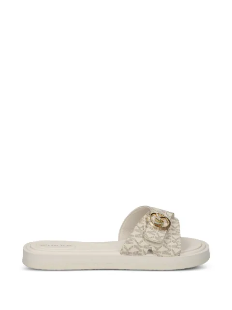 Michael Kors Signature logo slide sandals Neutrals 40R6MKFA1B