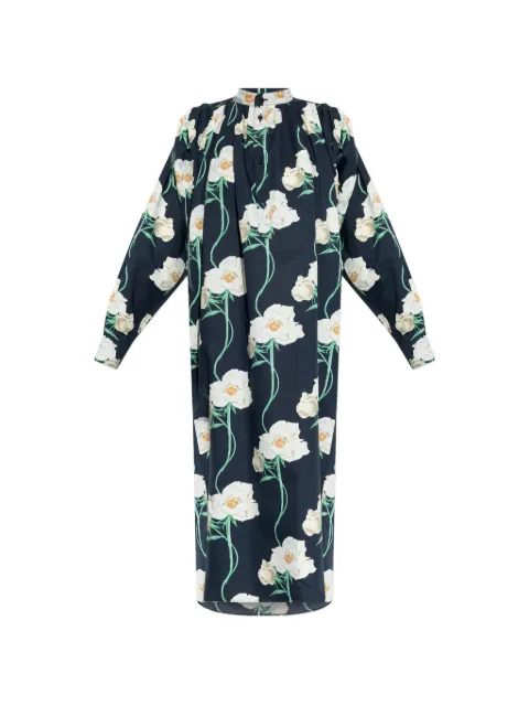 Kenzo floral button dress Blue FG52RO4229P2