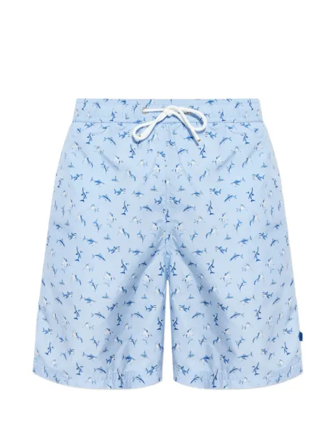 Paul & Shark shark-print swim shorts Blue 26415020