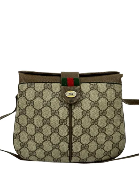 Gucci Pre-Owned 20th Century GG Supreme Web crossbody bag Brown JGES2YHSO7I089TR