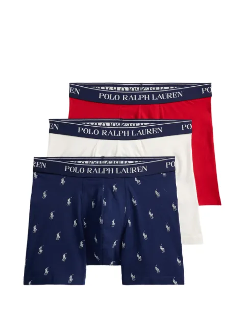 Polo Ralph Lauren logo-print boxers (set of three) Blue 714830300102