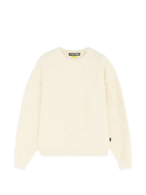 IUTER Parquet reversive crew-neck sweater Neutrals 26SISC06