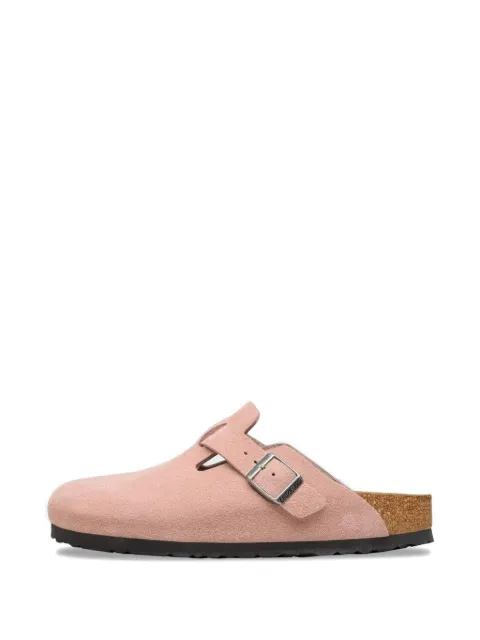 Birkenstock Boston buckled leather sneakers Pink 1031635
