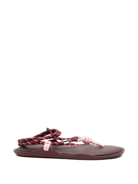 Flòwze Fló Twin rope-detail sandals Red FLOTWIN