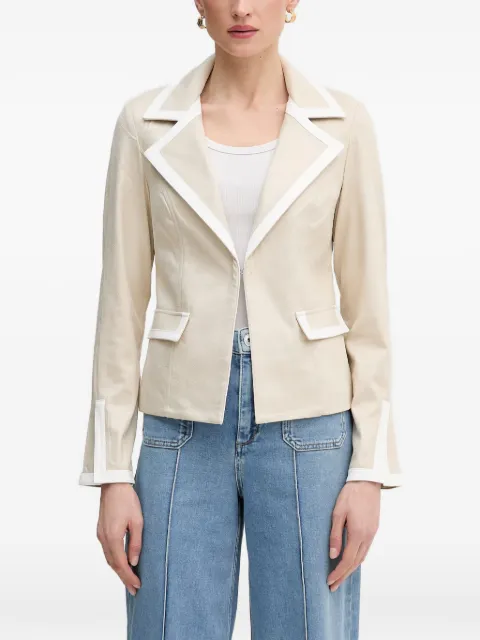 Joseph Ribkoff contrast-trim blazer Neutrals 261912