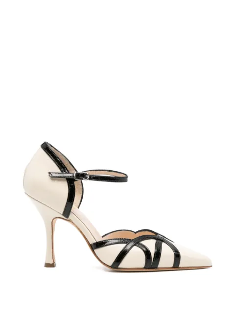 Anna F. strap pointed pumps Neutrals 1940