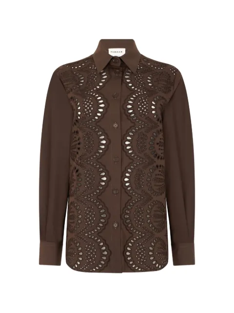 P.A.R.O.S.H. cut-out shirt Brown D381301CANNES
