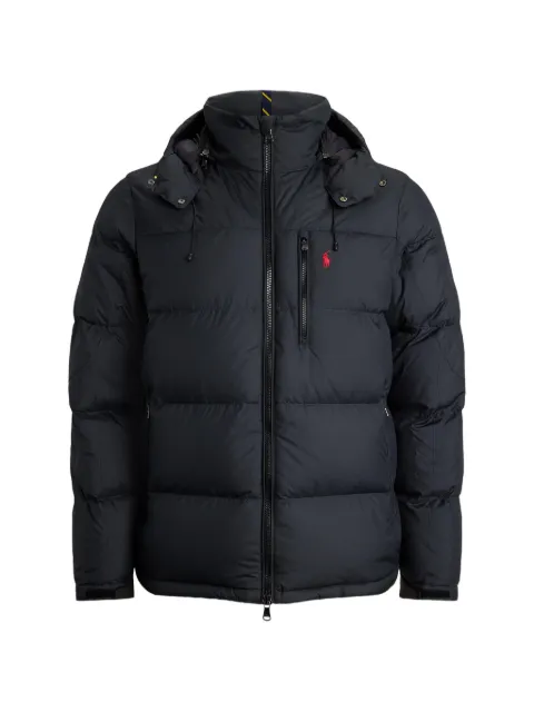 Polo Ralph Lauren drawstring detachable-hood jacket Black 711968278001