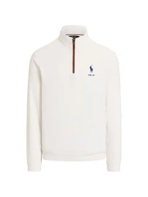 RLX Ralph Lauren quarter-zip logo-embroidered sweatshirt White 785B21537