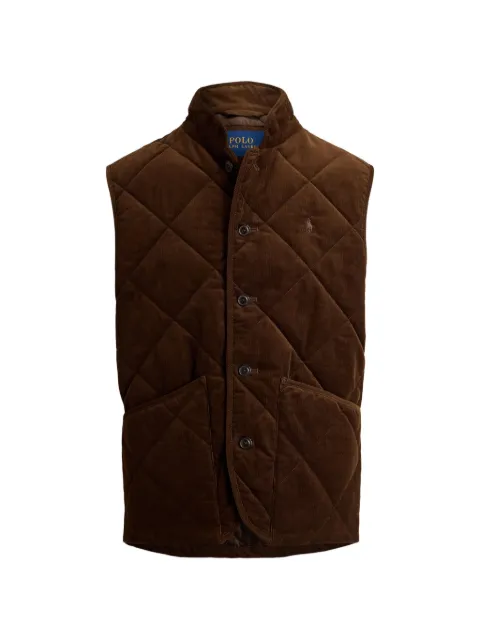 Polo Ralph Lauren quilted corduroy gilet Brown 710B15979002