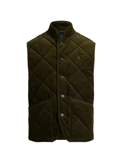 Polo Ralph Lauren quilted corduroy vest Green 710B15979003
