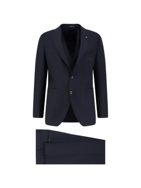 Tagliatore peak lapel suit Blue 3FBR26A01060007B3105