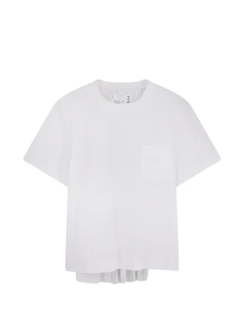 sacai pocket pleated T-shirt White 2608544