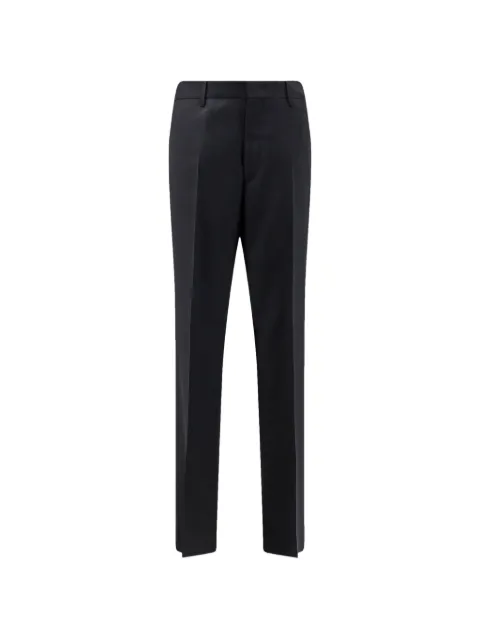 Tagliatore slub-texture pressed-crease trousers Black PNAT04TGT920001N1195