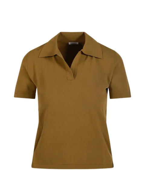 Roberto Collina V-neck T-shirt Brown 261FXA31024
