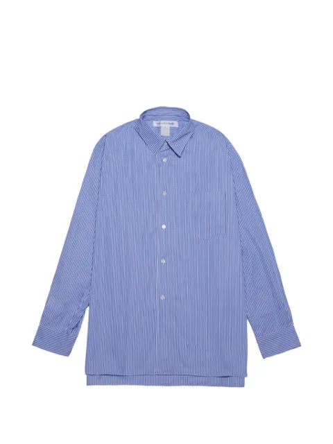 Comme Des Garçons Shirt stripe pocket shirt Blue FZB206PER